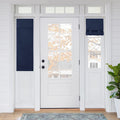 Ryb Home Sightlight French Door Curtains 2 Panels, Privacy Half Door Window Curtains Thermal Insulate Covering For Patio Door Glass Door Front Door, 12 Inch X 40 Inches, Navy