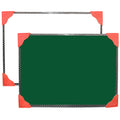 Yajnas Non Magnetic 8 Inch X 11 Inch Double Sided White Board And Chalk Board Both Side Writing Boards, One Side White Surface A