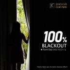 Jinchan 100% Blackout Boho Curtains 108 Inch Longes For Bedroom Beige Geometric Printed Grommet Top Room Darkening Thermal Insulated Window Drapes 2 Panels