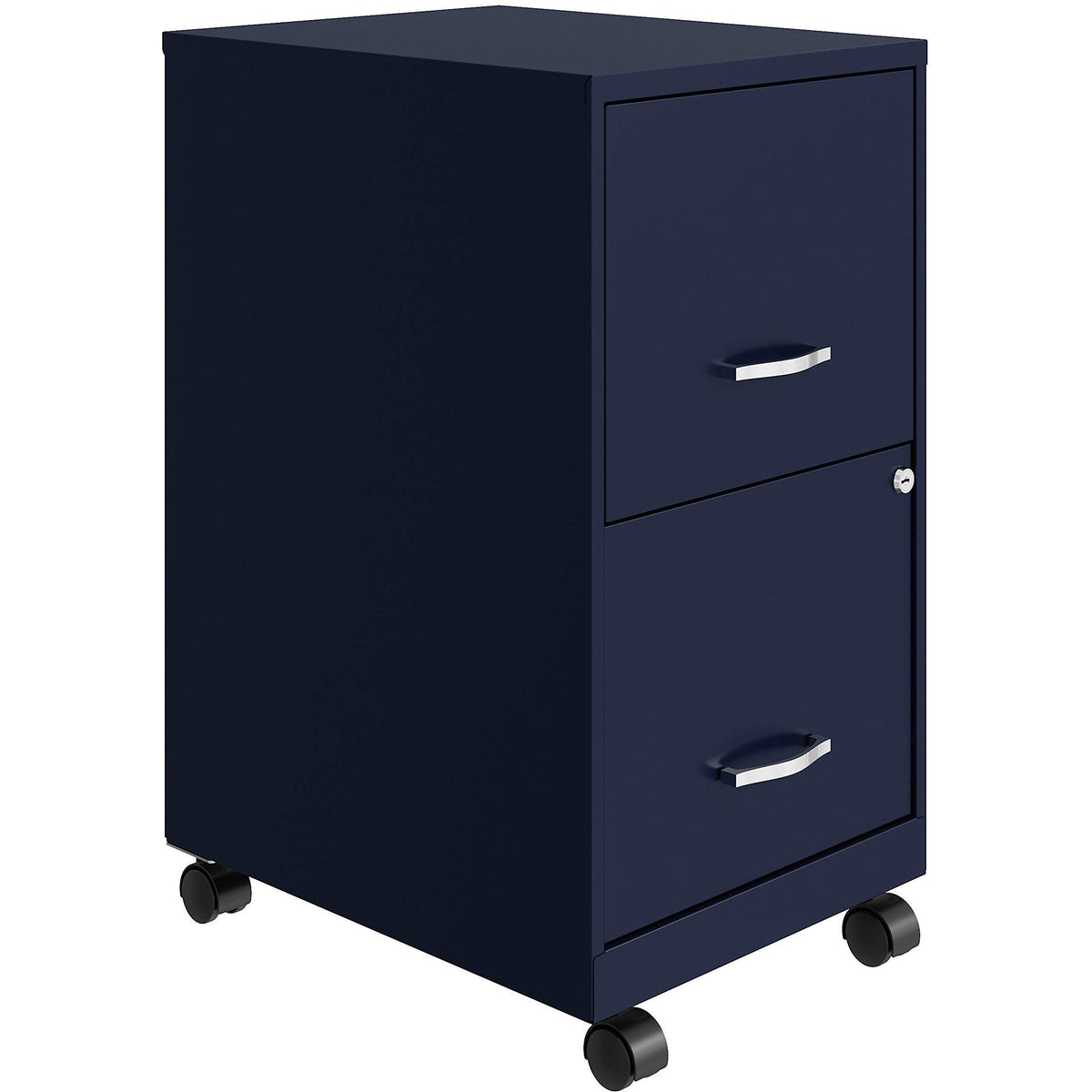 Lorell Lys Soho File/File Mobile File Cabinet, Navy