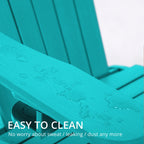 Poly Lumber Adirondack Chairs Set Of 8, Gray Adirondack Chairs With Cup Holder, 350Lbs Modern Adirondack Chair Weather Resistant, Plastic Patio Adirondack Chair For Fire Pit, Balcony, Backyard