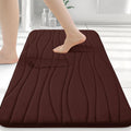 Home Brilliant Memory Foam Bath Mat, 20 x 32, Ultra Soft and NonSlip Bathroom Rugs, Water Absorbent and Machine Washable Bath
