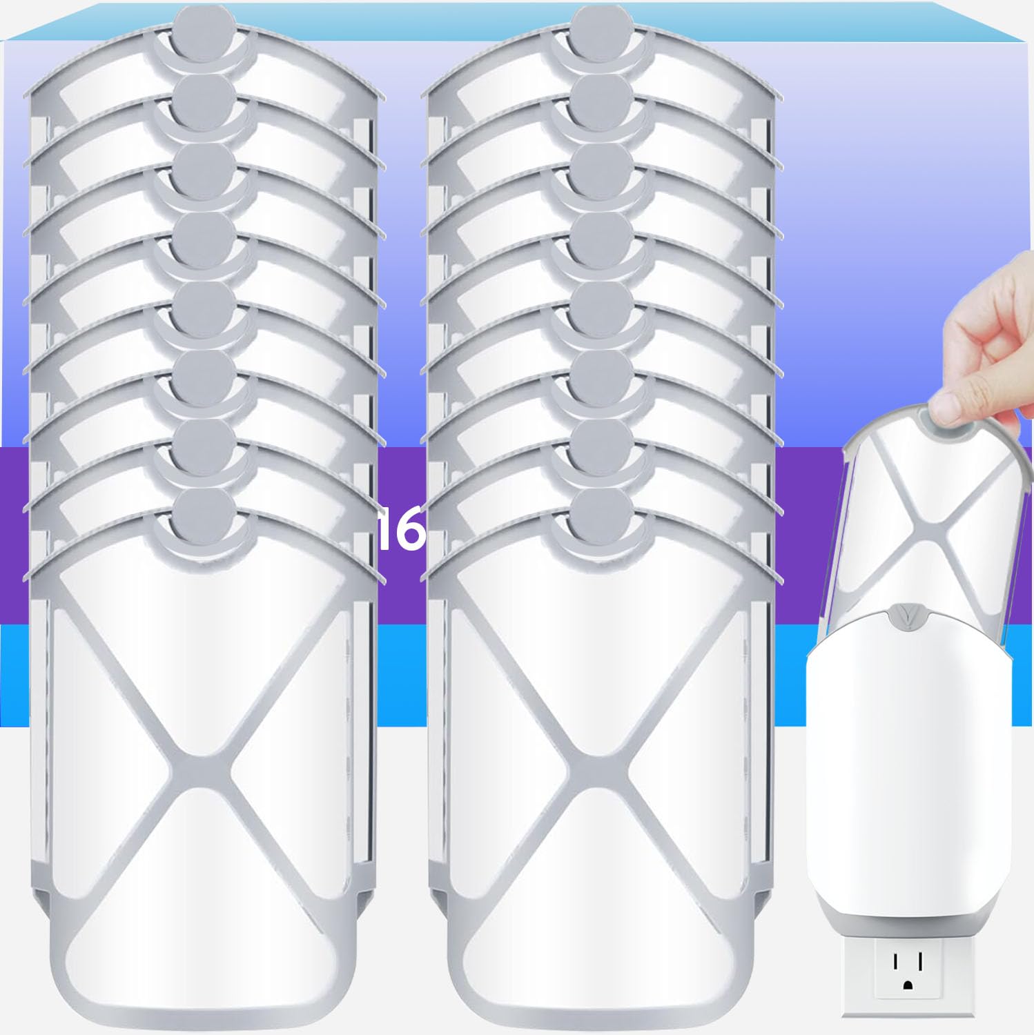 16 Pack Refill Cartridge Kit Compatible With Zev0 Plug-In Light M364 & M364A Max (16Pack)