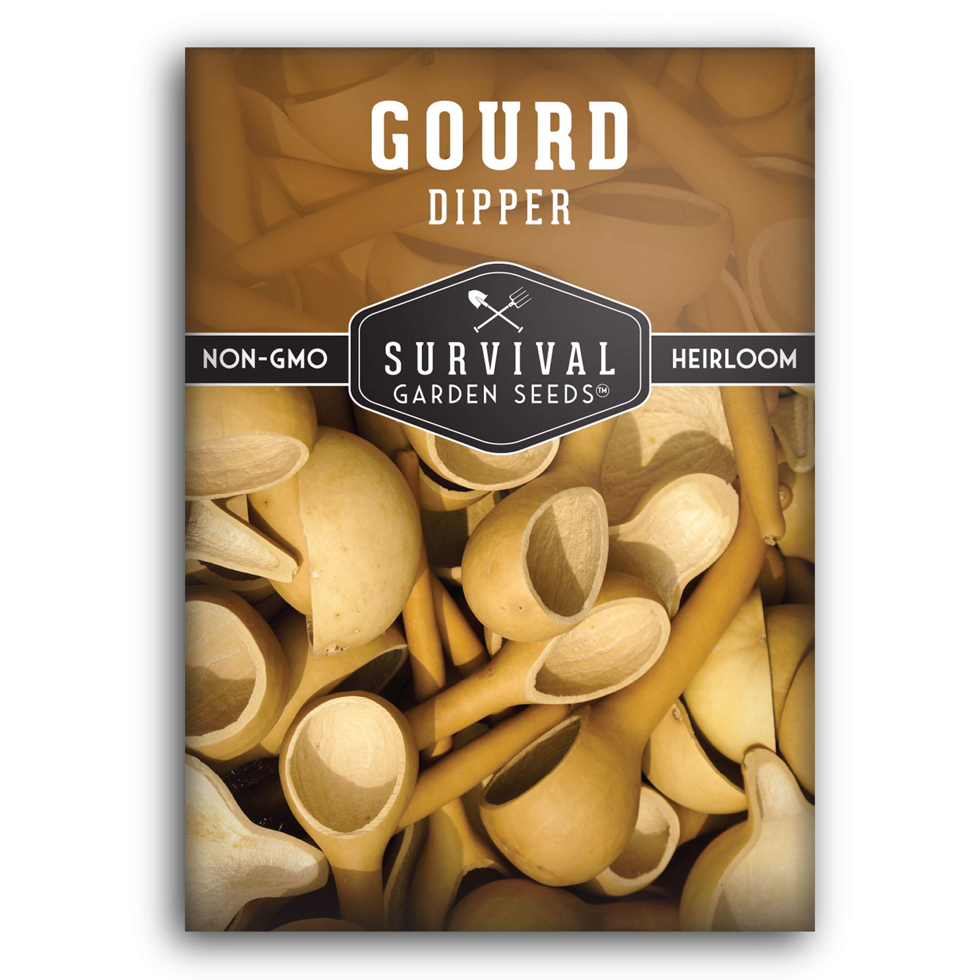 Survival Garden Seeds - Dipper Gourd Seed For Planting - Packet With Instructions To Plant And Grow Birdhouse Gourds In Your Hom