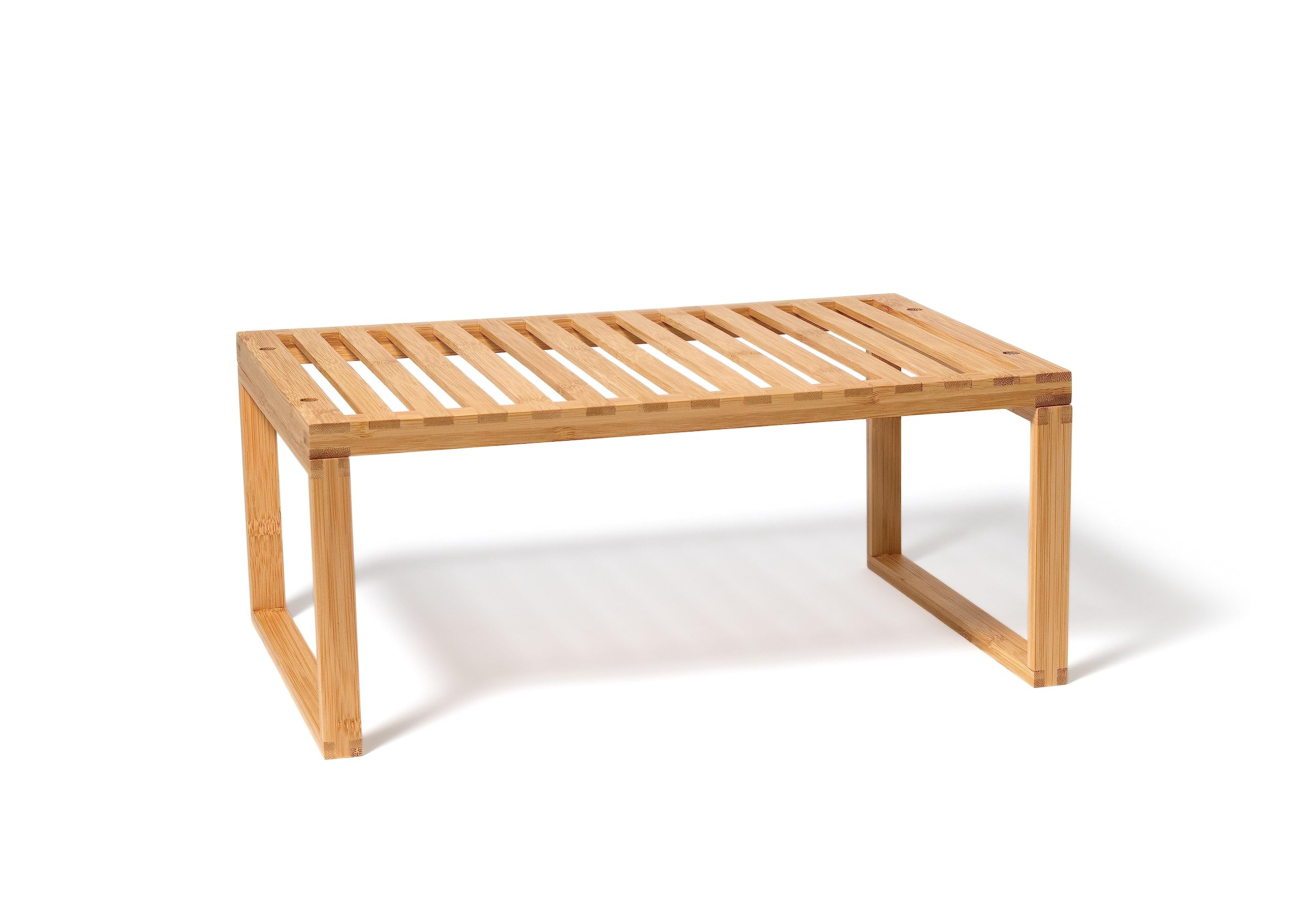 Lipper International Bamboo Kitchen Cabinet Shelf for Organizing a Pantry, Countertop, or Bathroom, 15 5/8'' x 10'' x 6 1/4''
