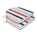 Dytxiii Set Of 2 Outdoor Chair Cushions 19'X19'X2',Water Repellent Dining Seat Cushion With Ties And Removable Covers, Chair