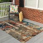 Rizzy Home Alora Decor Vivid 5' X 7'6" Beige/Multi/Teal/Rust/Beige Hand-Tufted Area Rug