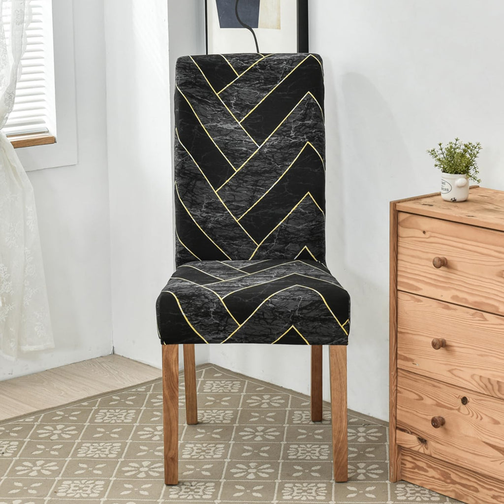 Hzdhclh Chair Covers For Dining Room Set Of 6,Stretch Spandex Parsons Chair Slipcovers 6 Pack,Removable Washable Chair Protector
