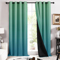 Story@Home 100% True Blackout Window Curtains 5 Feet Long Set Of 2 | Room Darkening | Gradient Printed | Ombre Curtains For Livi