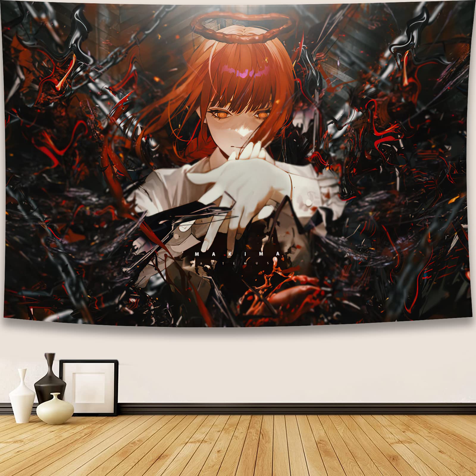 Wsrxdmsn Tapestry Anime Chainsaw Wall Tapestry Starry Night Tapestry Galaxy Tapestry For Party Bedroom Living Room Home Decorati
