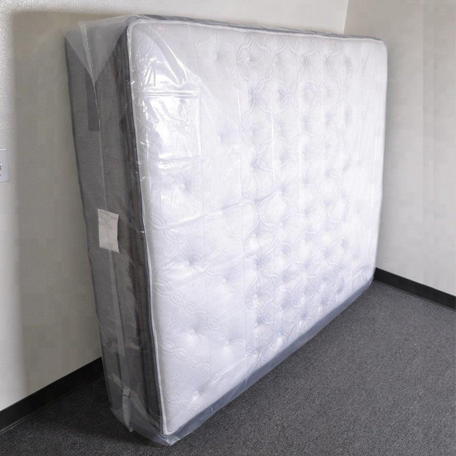 Topsoon 2Pk Mattress Bag – Clear Plastic Mattress Disposal Bag – Moving & Storage Cover For Mattress Or Box Spring – Heavy-Duty Mattress Moving Supplies (1.5Mil,Twin 39' X 14' X 96')
