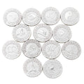 TINGKU Silver Wedding Unity Coins Set Arras de Boda Wedding Ceremony Accessories Arrhae Coin with Book Collection Box - English