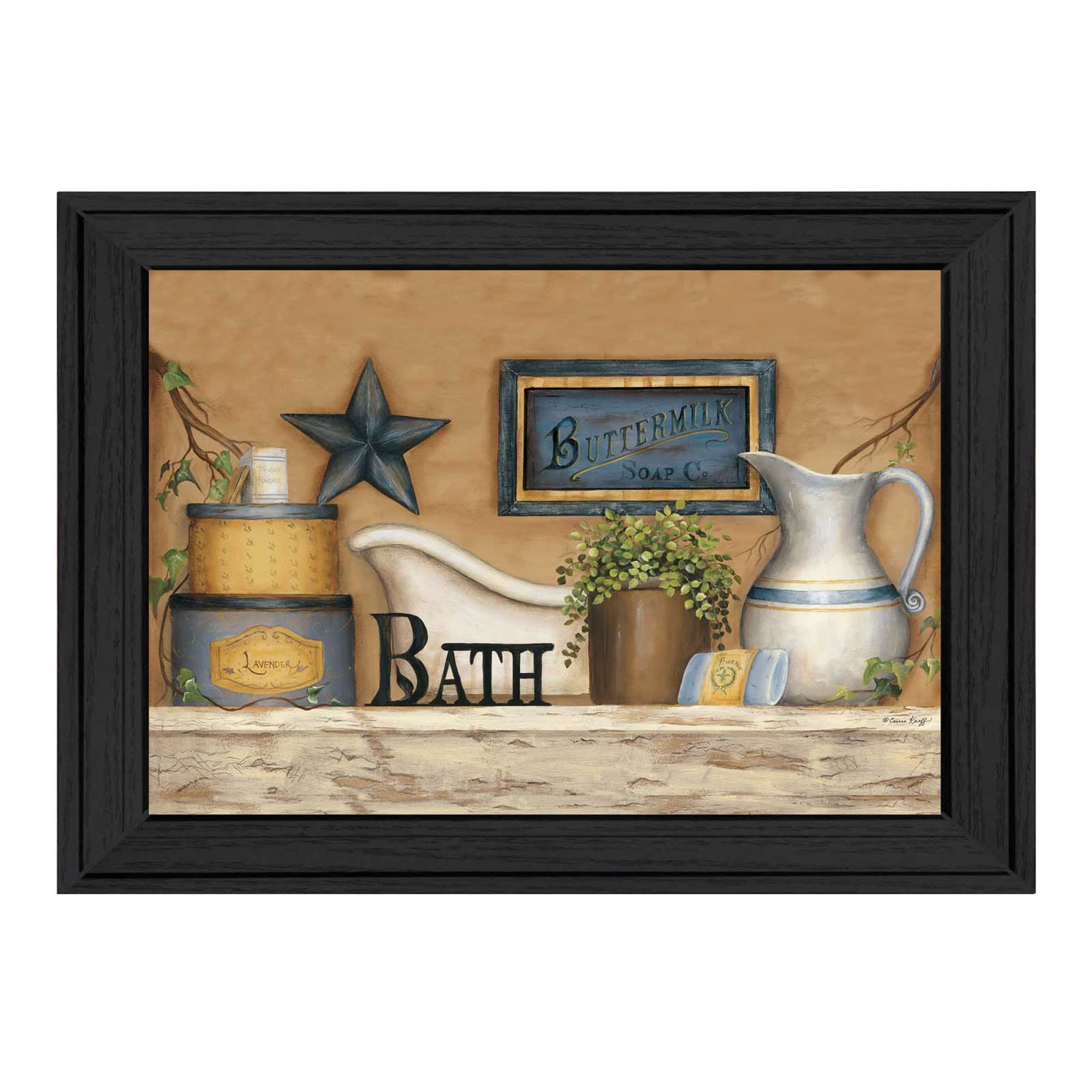 Buttermilk Soap Co Black Framed Print Wall Art
