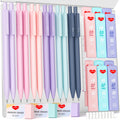 Smallbudi 12Pcs 0.5 & 0.7 Mm Mechanical Pencils Set With Case, Cute Pastel Mechanical Pencil With 720Pcs Hb Lead Refills, 3 Eras