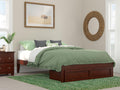 AFI, Colorado Queen Platform Bed with Storage Drawer, Walnut