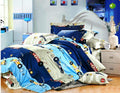 Riftree Glace Cotton 300 Tc Microfiber Kids Double Bed Comforter 90 X 100 Inches Or 229 X 254 Cms(Multi Blue)