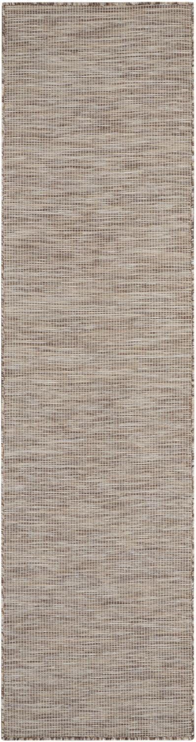 Nourison Positano Indoor/Outdoor Beige 2'2' X 8' Area Rug, Easy Cleaning, Non Shedding, Bed Room, Living Room, Dining Room, Backyard, Deck, Patio (2X8)