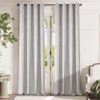 Lazzzy Light Gray Velvet Curtains Thermal Insulated Curtains 96 Inch Lenth Room Darkening Window Drapes For Bedroom Living Room Super Soft Luxury Window Treatment 2 Panels Grommet