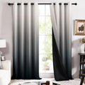 Story@Home 100% True Blackout Long Door Curtains 9 Feet Long Set Of 1 | Gradient Printed | Room Darkening Curtain | Ombre Curtai