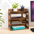 Gift Kya De Gkd Bookshelf/Storage Shelves/Book Rack, 4Tier Wooden Book Shelf For Home, Office Desk, Wall Mounted Bookshelf, Mul