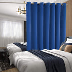 Bgment Fashion Sliding Door Curtain 100 X 96 Inches, Wide Thermal Blackout Curtains Room Darkening Room Divider Window Curtain, 1 Panel, Royal Blue, 96 Length X Wide 100