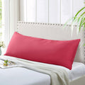 Evolive Ultra Soft Microfiber Body Pillow Cover/Pillowcases 21x54 with Hidden Zipper Closure (21x54 Body Pillow Cover, Crimson)