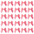 AKLVBL 25 Pack Set Satin Ribbon Bows Pretied Bows with Sticky Gel Pads for Treat Bags, Gift Bags, Bakery Candy Bags and Package