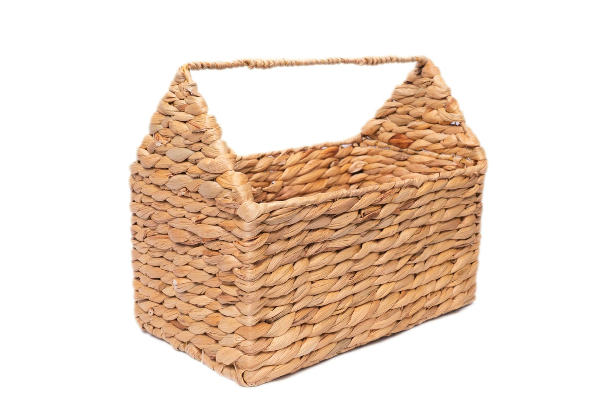 NAYA 13.7 House Water Hyacinth Storage Basket  Shelf Organizer