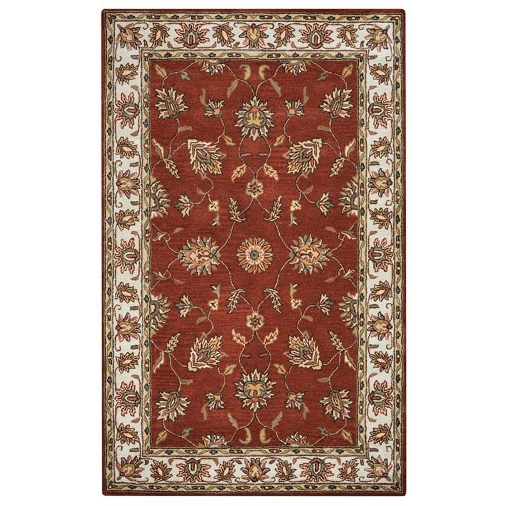 Rizzy Home Alora Decor Sareena 9' X 12' Border Rust/Taupe/Sage/Tan/Khaki Area Rug