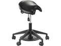 Safco Products Ajustable Height Saddle Seat Lab Stool, 5 Star Base Wheels for Stability and Easy Rolling, Unique Ergonomic Saddl
