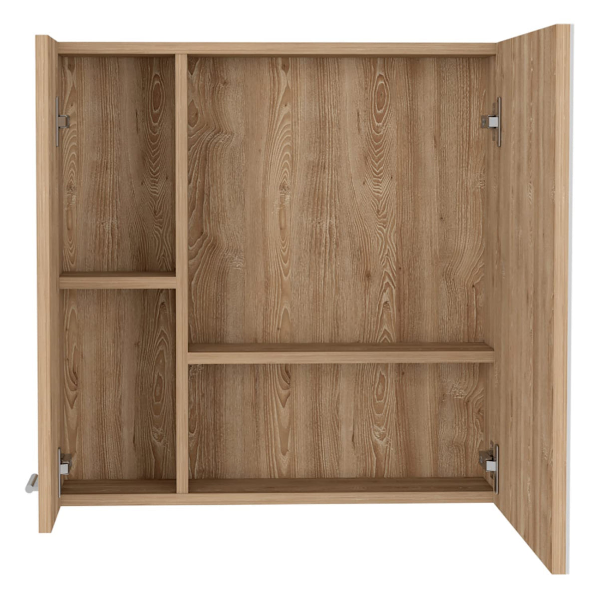 Depot E-Shop Medicine 23H Double Door Cabinet,4 Interior Shelves, Pine