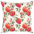 Rizzy Home 20" x 20" Cotton Duck Pillow Cover-Botanical Pomegranate-Multi-Color