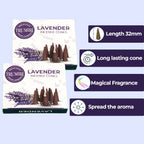 Lavender Incense Cones - Total 20 Cone Incense - Dual Pack Of 10 Insence Cones - Incense Cones Scented - Cone Incense Scents - I