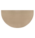 Plow & Hearth 32x60 Half Round Fireproof Hearth Rug | Tan | 2 Layer Fiberglass Mat | Protect Hardwood/Carpet from Sparks & Ember
