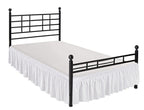 Biscaynebay Wrap Around Bed Skirts With Split Corners For Queen Beds 16' Drop, White Elastic Dust Ruffles Easy Fit Wrinkle & Fade Resistant Silky Luxurious Fabric Solid Machine Washable