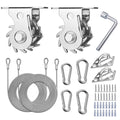 Hdyar Shade Sail Hardware Kit With Ratchet Winch Wire Tensioner For Rectangle/Triangle Shade Sail Installation, 304 Grade Stainl