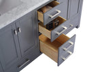 Laviva Wilson 60 - Grey Cabinet Matte White Viva Stone Solid Surface Countertop