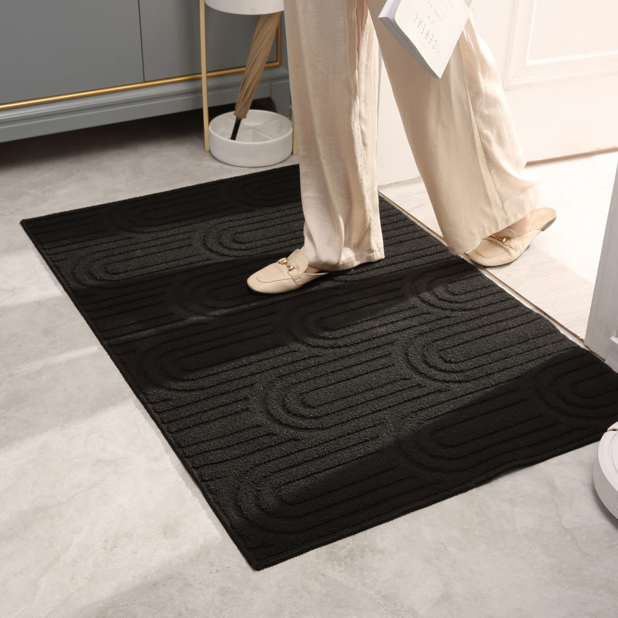 Granny Says Indoor Door Mats For Entryway, 24' X 36', Non-Slip Front Door Mats, Outdoor Welcome Mat Washable, Low Profile Indo