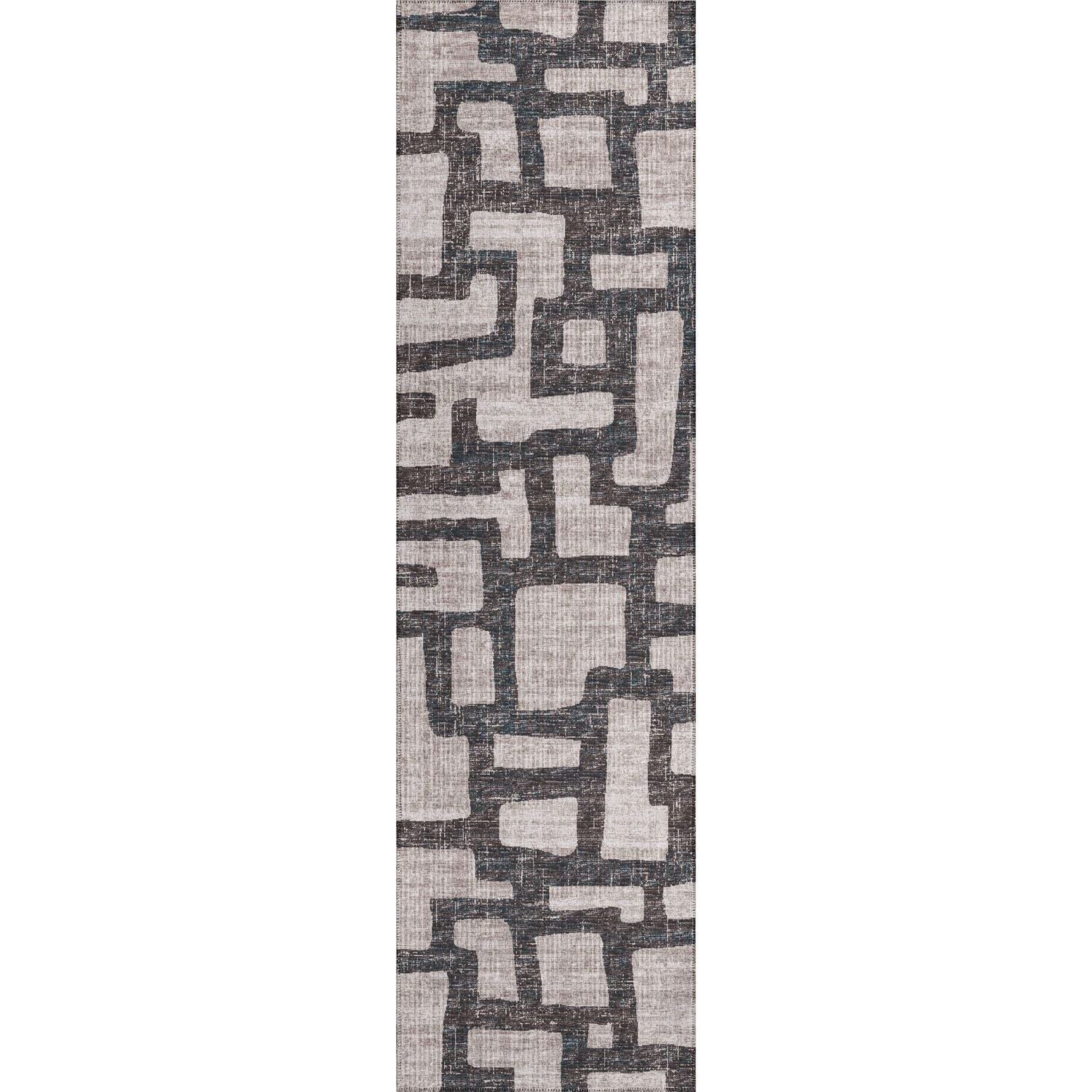 Sedona Sn4 Grey Contemporary Rug Runner 2' 3" X 12'