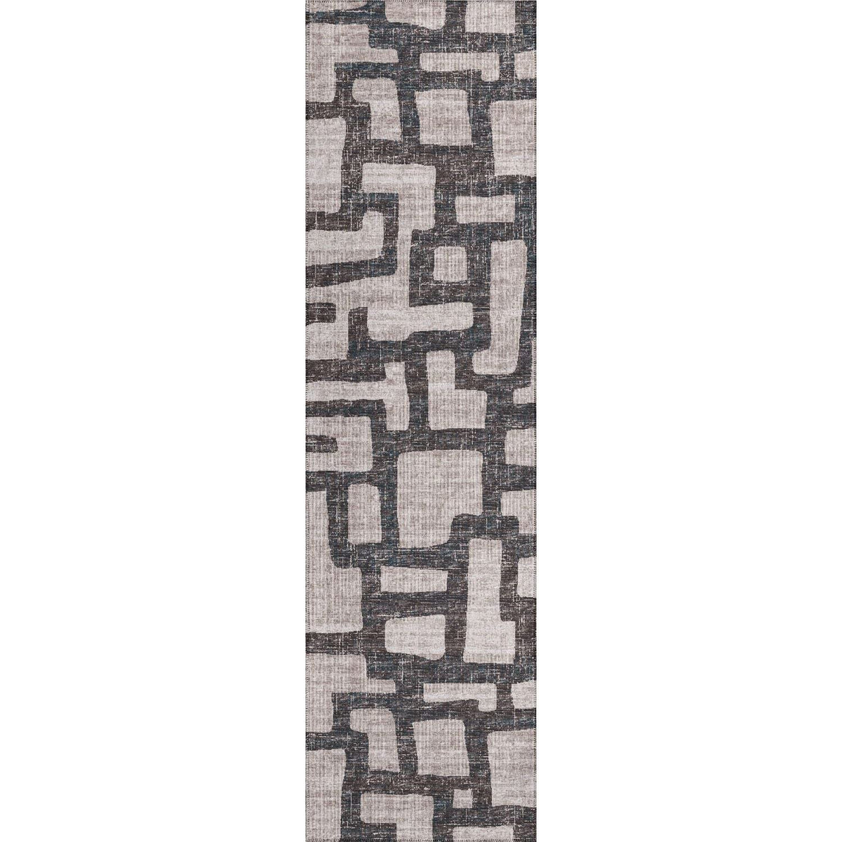 Sedona Sn4 Grey Contemporary Rug Runner 2' 3&quot; X 7 ' 6&quot;