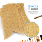 Leobro 48 Pcs Burlap Banner, 30 Ft Swallowtail Flag, Diy Decoration For Holidays, Wedding, Camping, Party, New Year Decorations,