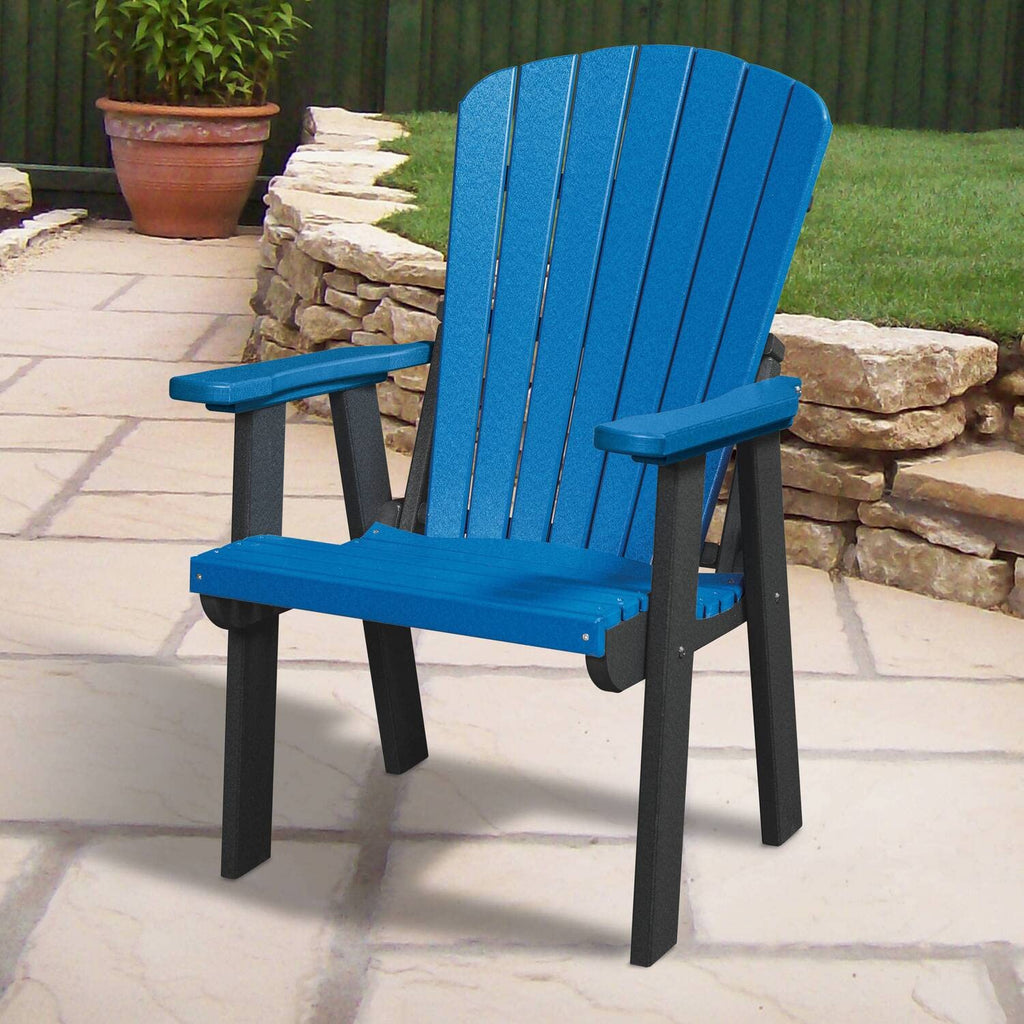 American Furniture Classics 511BBK Fan Back Chair, Blue and Black