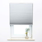 Cellular Shades Cordless Blackout Honeycomb Blinds Fabric Window Shades White(Blackout), 24'' W X 64'' H