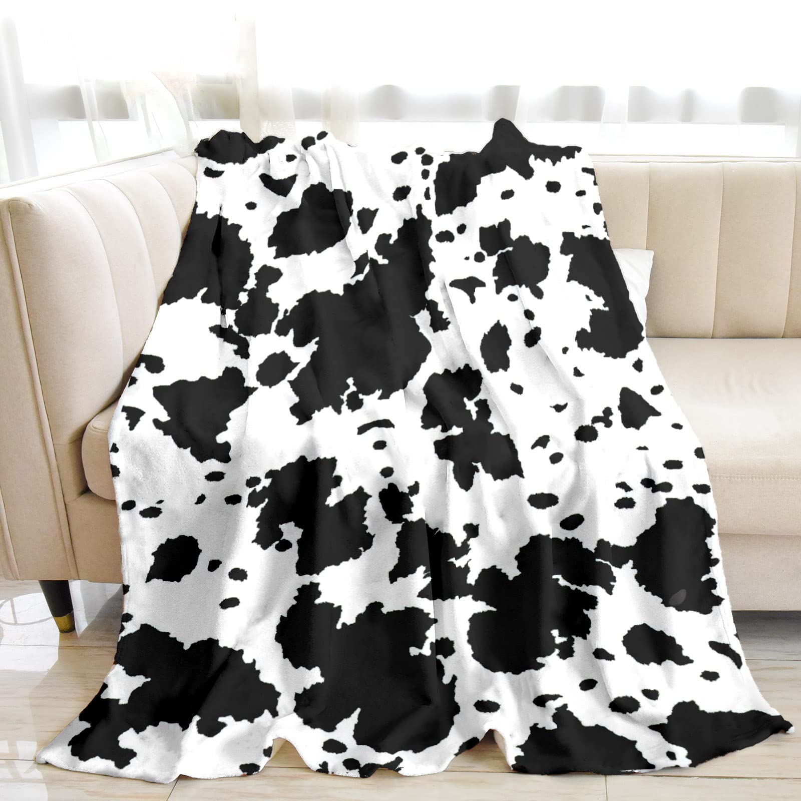 Cow Blanket For Adults, Cow Print Blankets And Throws, Cowhide Blanket For Girls, Cute Blankets For Teen Girls, Cow Print Stuff