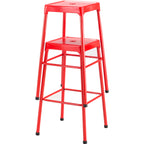 Safco Products Stool, 29", Brighten Up Your Space with Bright Colors and Modern Styling, 4 Rubber Feet for Non Slip and Won't Damage Floors, Red
