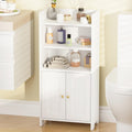 BEWISHOME Bathroom Storage Cabinet, Small Floor Cabinet, Toilet Paper Cabinets with 2 Doors and Shelves, Bathroom Organizers and