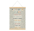 foedor Playroom Wall Decor Canvas Hanging Banner,Play Room Decor for Kids Room Playroom Nursery Home School,Kids Playroom Sign P