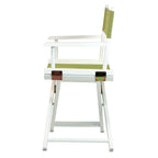 Casual Home 18" Director'S Chair White Frame With Olive Canvas