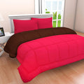 Svt Microfiber 200Tc Comforter (Single_ Pink & Mahroon)