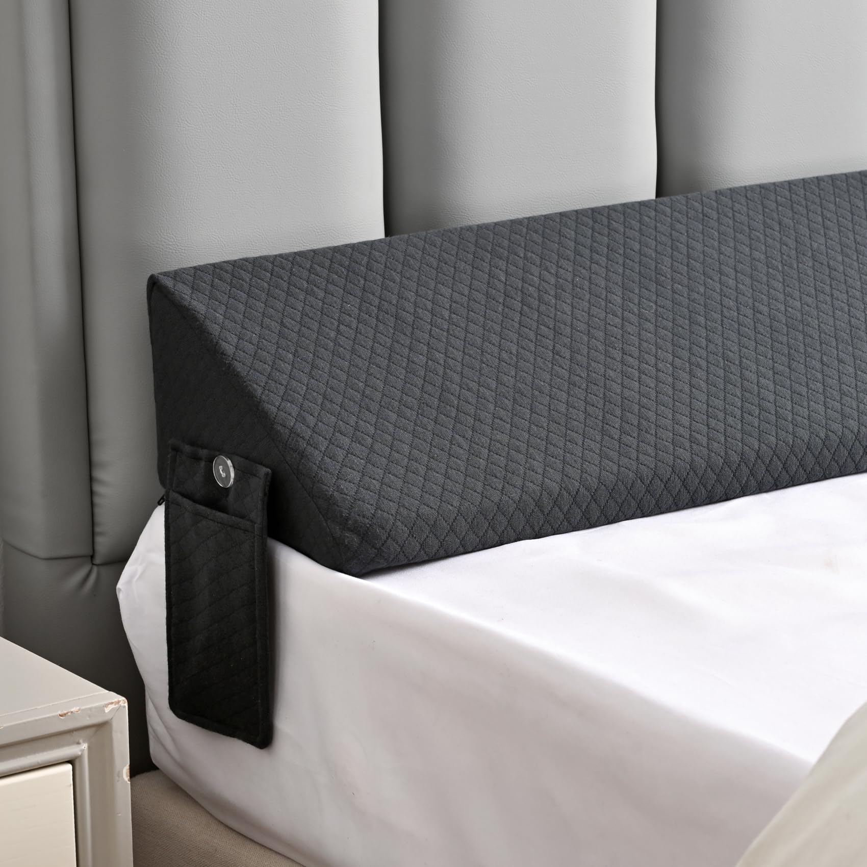King Size Wedge Pillow For Headboard Gap Filler Nora Pillow Wedge Long Plus Wedge Pillow For King Size Bed Gap(0-8') Between Ma